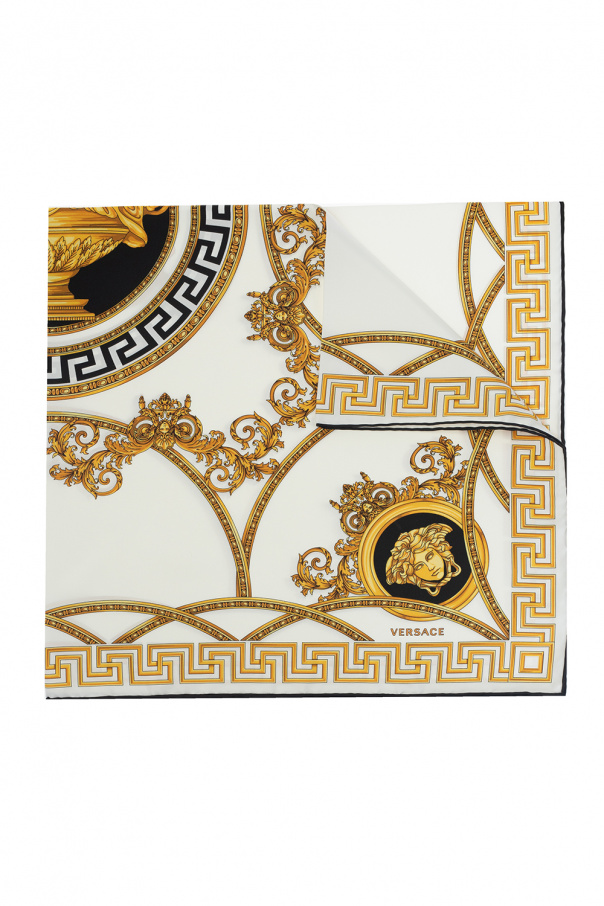 Ｖersce　SILK　ロイヤルブルーメドーサ　装飾的なデザイン Versce SILK ロイヤルブルーメドーサ 装飾的なデザイン